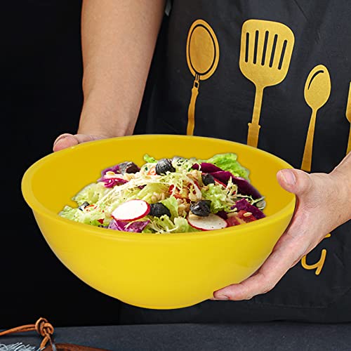 ATRDTO Classic Mixing Bowl Set, Microwave and Dishwasher Safe,Ideal for Baking, Prepping, Cooking and Serving Food (Set of 6) (Red)