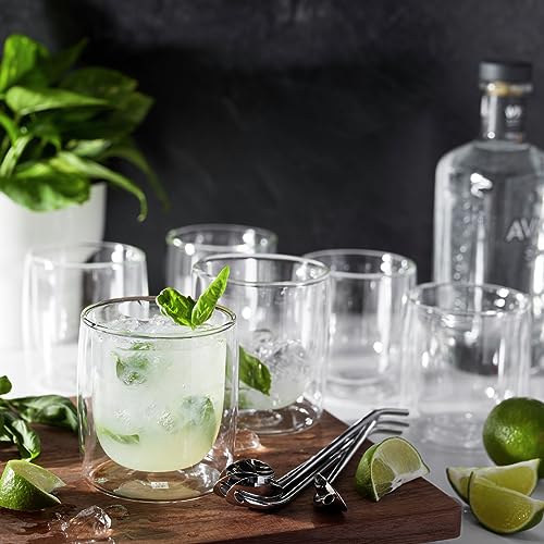 ZWILLING Sorrento 2-pc Double-Wall Tumbler Glass Set, 9-oz, 266ml, Clear