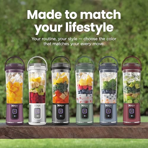 Ninja Blast Portable Blender, Cordless, 18oz. Vessel, Personal Blender For-Shakes and Smoothies, BPA Free, Leakproof-Lid and Sip Spout, USB-C Rechargeable, Dishwasher Safe, Metallic Black, BC151MB