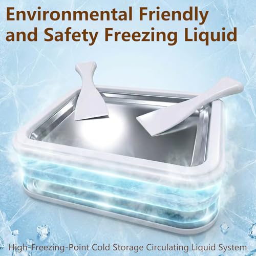 DETIOY Rolled Ice Cream Maker Kit 2026 Upgraded-【Italy-SOAR-SUS-304】 Stainless Steel- DIY Rolled Ice Cream Tray 【Upgraded High-Freezing Refrigeration】 with 2 Scrapers
