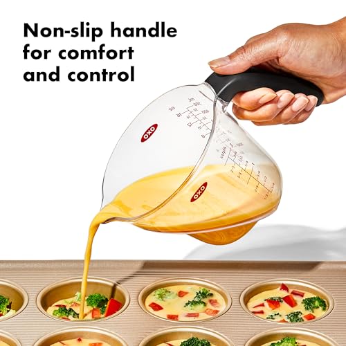 OXO Good Grips Angled Measuring Cups with Markings, Multi Size 3-Piece Set