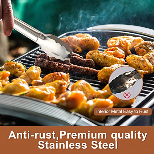 6 Pack Serving Tongs Kitchen Tongs, Buffet Tongs, Stainless Steel Food Tong Serving Tong, small tongs - My Kitchen Products