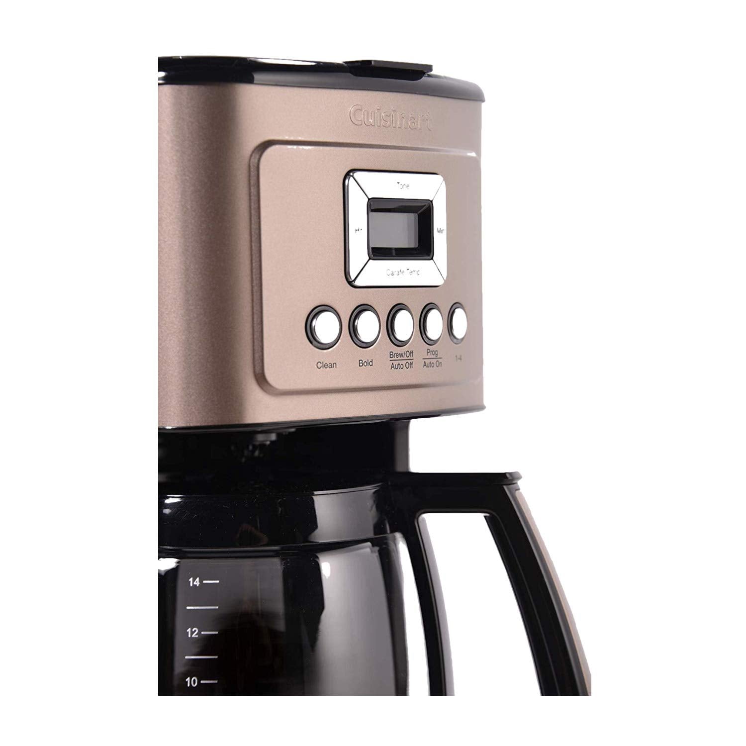 Cuisinart Coffee Maker, 14-Cup Glass Carafe, Fully Automatic for Brew Strength Control & 1-4 Cup Setting, Stainless Steel, DCC-3200UMB, Umber