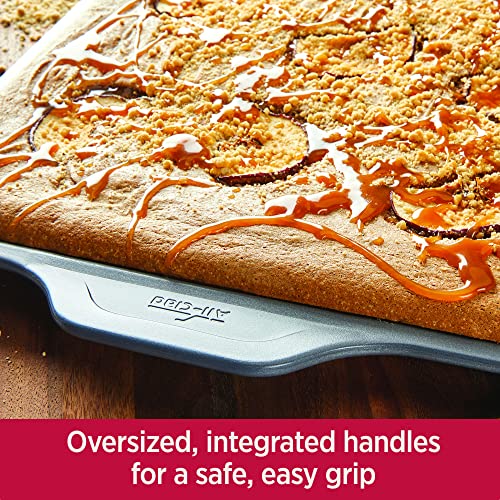 All-Clad Pro-Release Nonstick Bakeware Set 10 Piece Oven Safe 450F Half Sheet, Cookie Sheet, Muffin Pan, Cooling & Baking Rack, Round Cake Pan, Loaf Pan, Baking Pan Grey