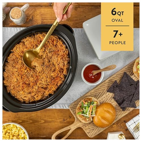 Crock-Pot MyTime Technology 6 Quart Programmable Slow Cooker and Food Warmer with Digital Timer, Stainless Steel (2137020)