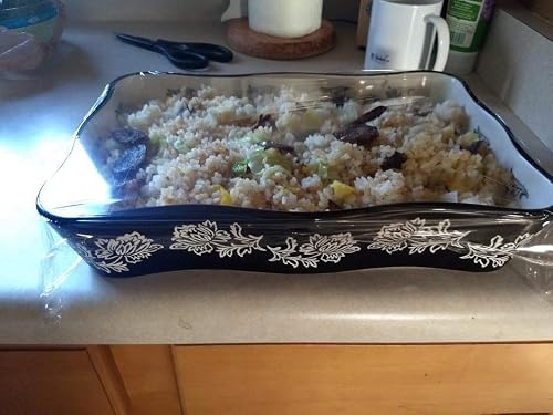 Wisenvoy Baking Dish Casserole Dish Ceramic Lasagna Pan 2-Pcs Bakeware Sets Baking Dishes Baking Set Baking Dish Set