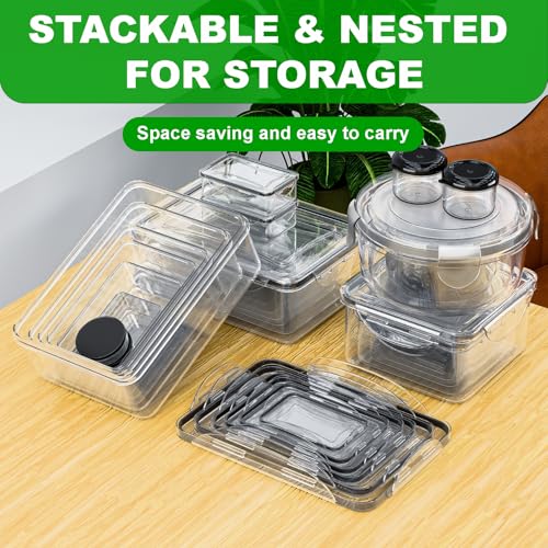 62 Pcs Large Food Storage Containers with Lids Airtight,Total 656OZ(31 Containers &31 Lids), Reusable BPA-Free Plastic Food Container for Kitchen Organization, Leakproof Meal-Prep Containers for Lunch - My Kitchen Products