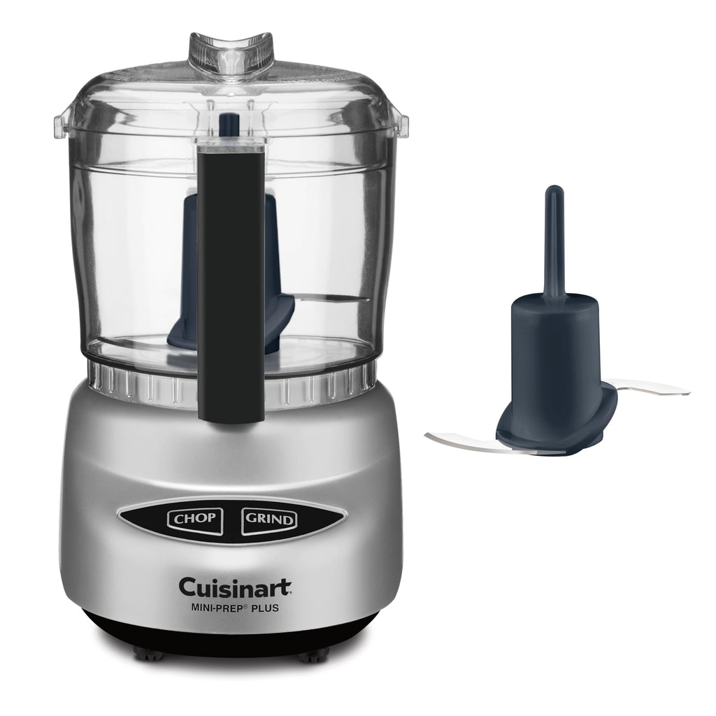 Cuisinart Mini-Prep Plus Food Processor, 24-Ounce Mini Food Processor to Chop Herbs, Vegetables, and Hard Cheese, 24-Ounce Work Bowl, Reversible Stainless Steel Blade, DLC-2ABC, Brushed Chrome/Nickel