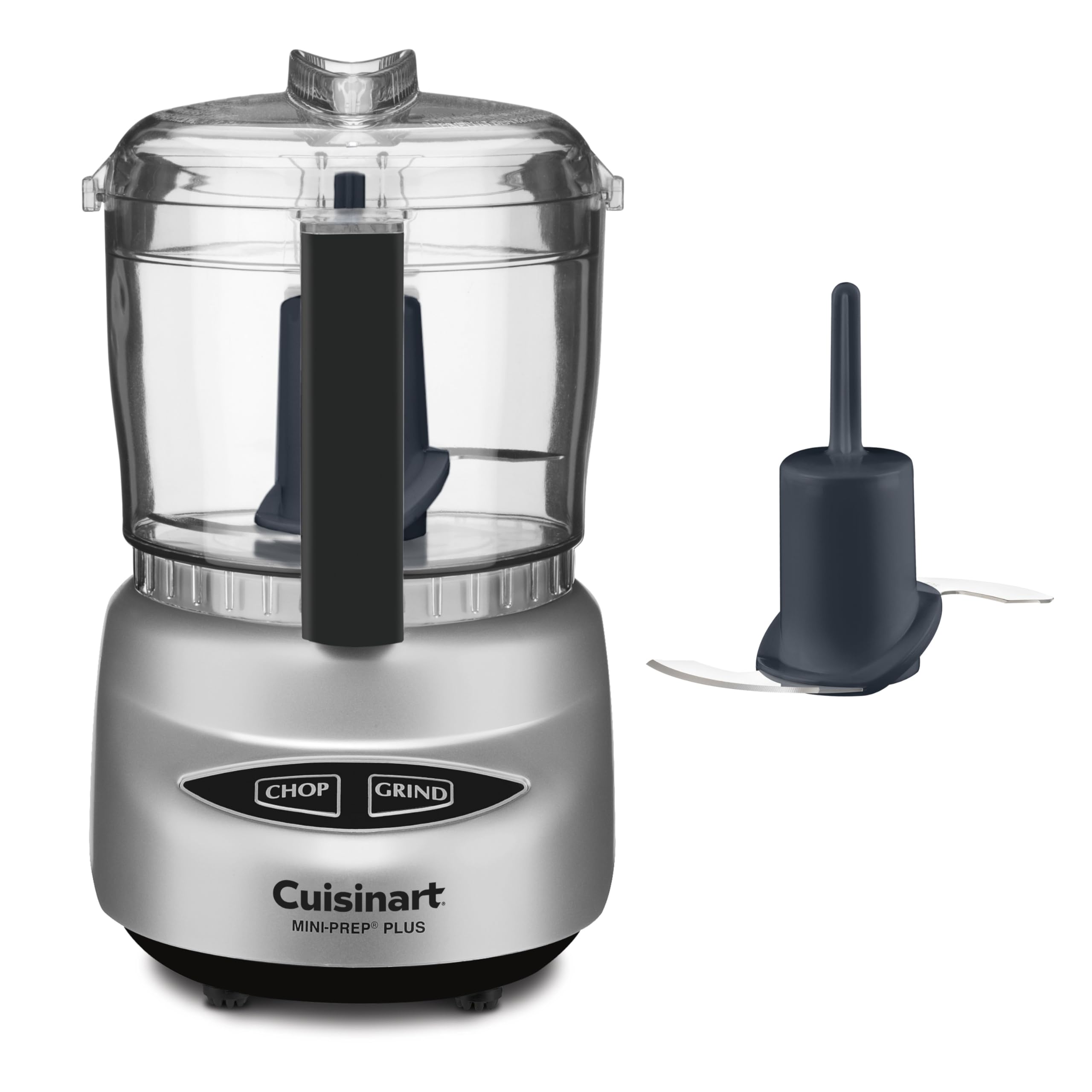 Cuisinart Mini-Prep Plus Food Processor, 24-Ounce Mini Food Processor to Chop Herbs, Vegetables, and Hard Cheese, 24-Ounce Work Bowl, Reversible Stainless Steel Blade, DLC-2ABC, Brushed Chrome/Nickel