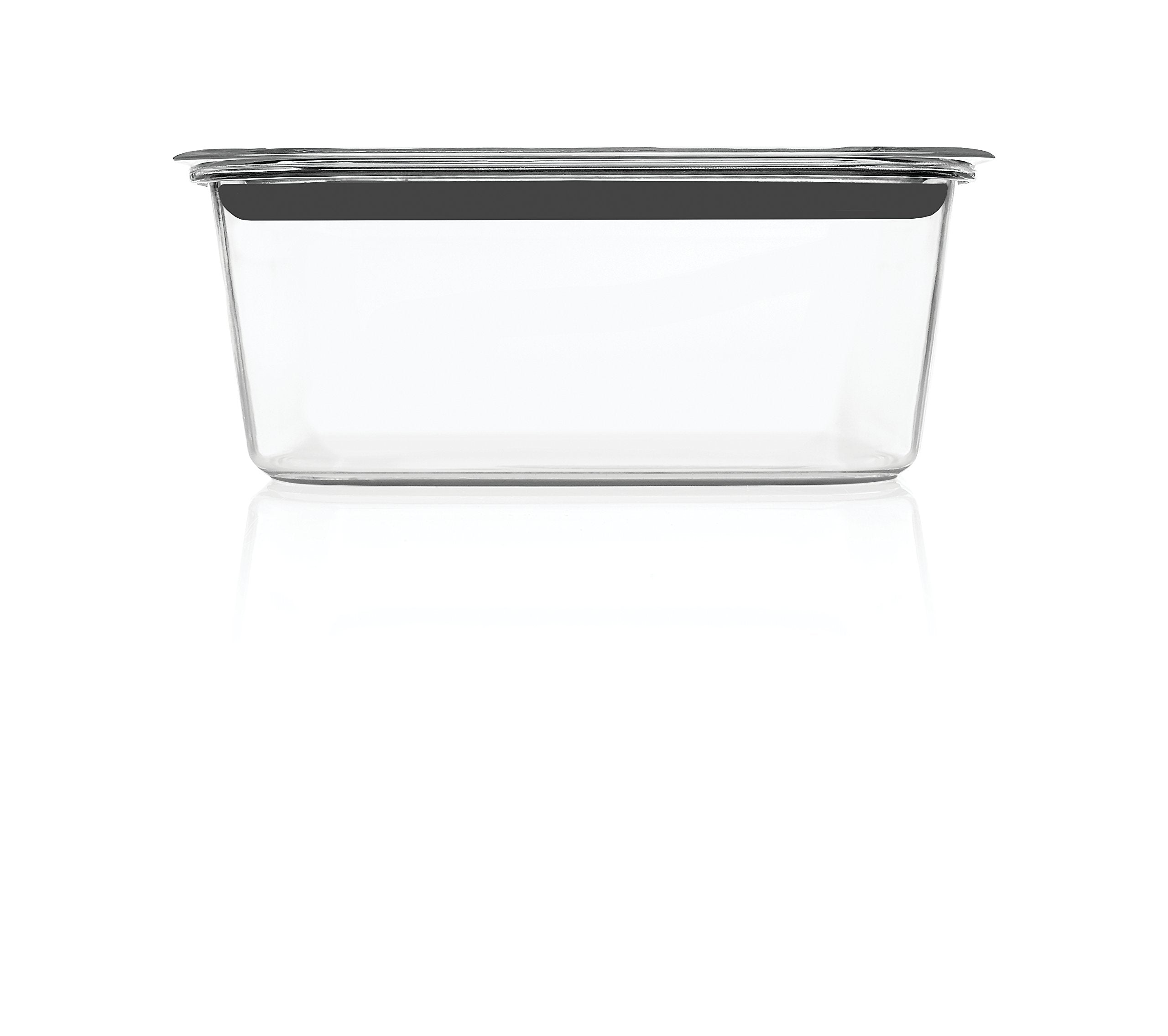 Rubbermaid Brilliance Large Food Storage Container, 9.6 Cup, BPA-Free, Leak-Proof, Clear