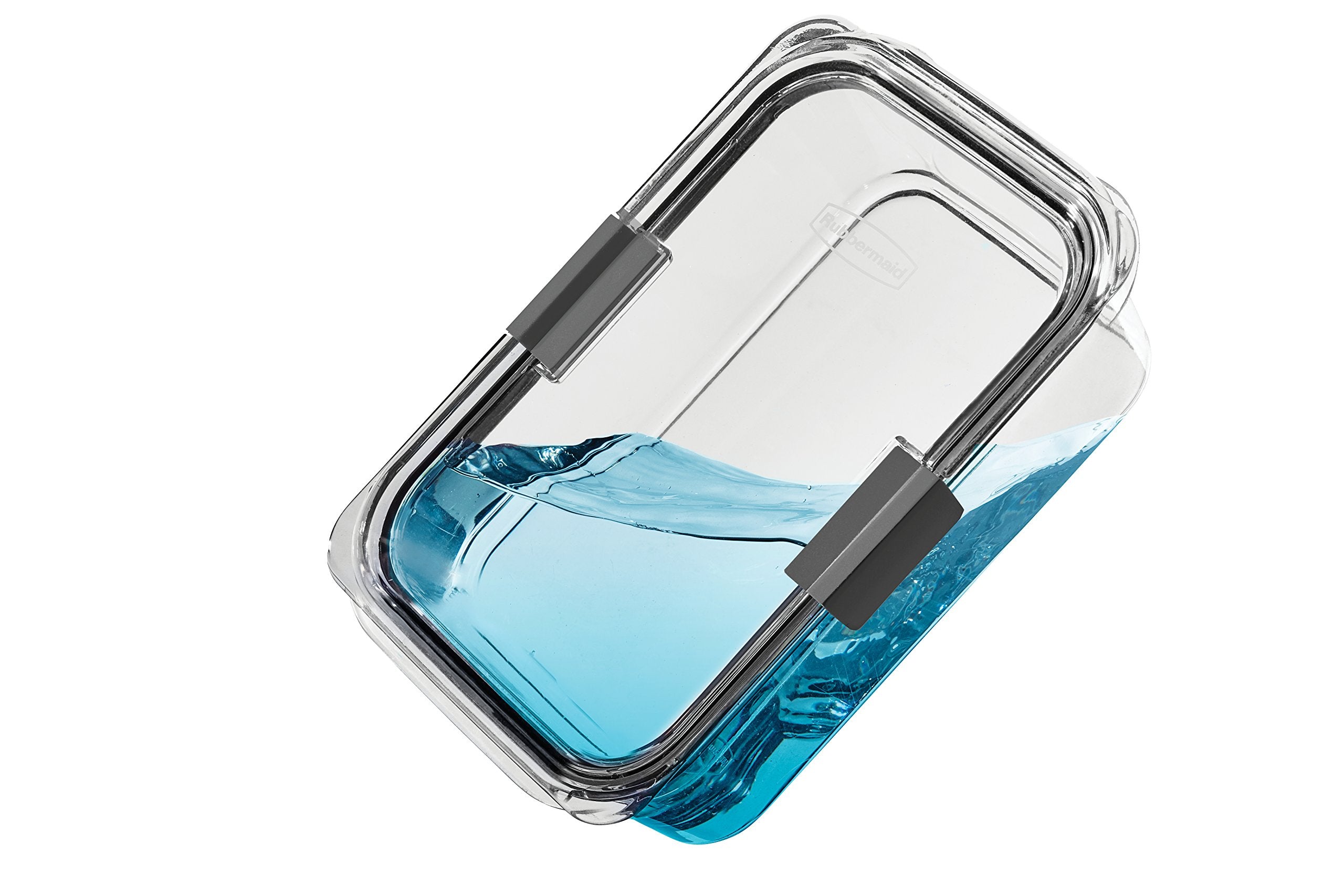 Rubbermaid Brilliance Large Food Storage Container, 9.6 Cup, BPA-Free, Leak-Proof, Clear