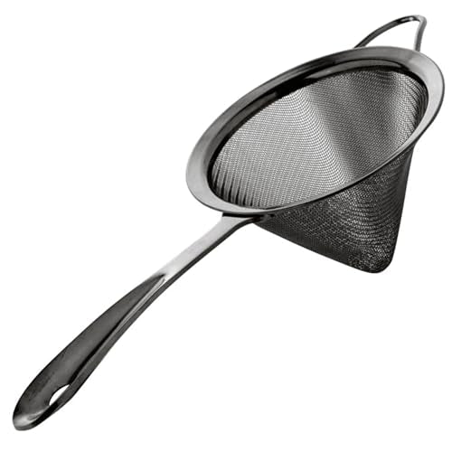 A Bar Above Black Fine Mesh Cocktail Strainer, Professional Double Straining Tool for Bartenders & Home