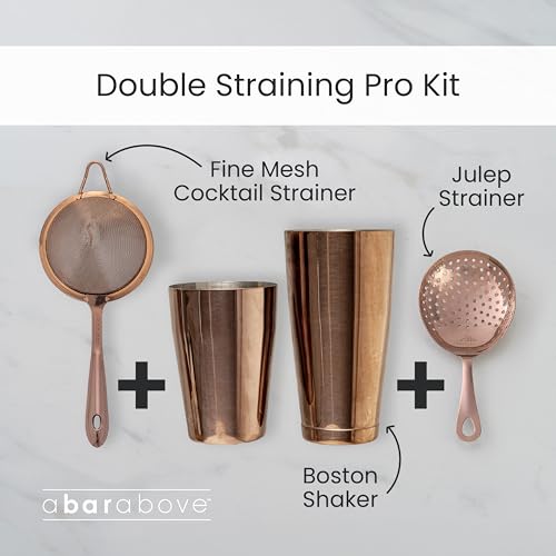 A Bar Above Stainless Steel Fine Mesh Cocktail Strainer, 304 Conical Sieve with Ergonomic Handle, Rustproof Bartender Tool for Double-Straining Tea, Coffee, Kombucha, and Culinary Prep - My Kitchen Products