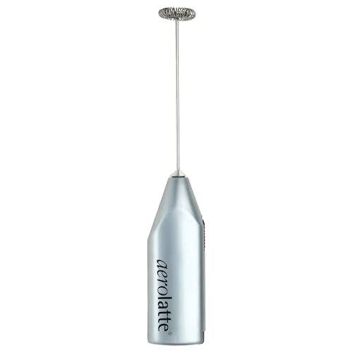 Aerolatte Steam-Free Milk Frother, Satin Finish, 18/8 Stainless Steel Whisk, BPA-Free Plastic Housing, Batteries Included - My Kitchen Products