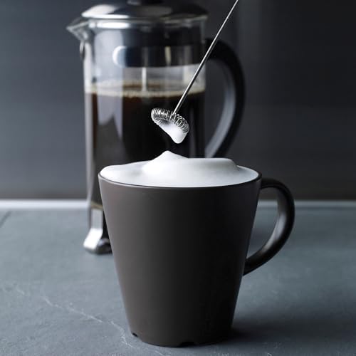 Aerolatte Steam-Free Milk Frother, Satin Finish, 18/8 Stainless Steel Whisk, BPA-Free Plastic Housing, Batteries Included - My Kitchen Products