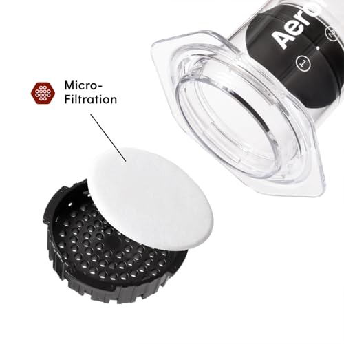 AeroPress Clear Coffee Press - All-in-One French Press, Pour-Over & Espresso Style Manual Brewer, 2 Min Brew for Less Bitterness, More Flavor, Small Portable Coffee Maker, Travel & Camping - My Kitchen Products