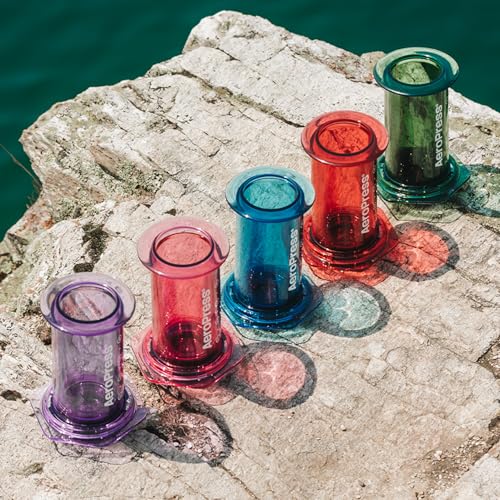 AeroPress Clear Coffee Press - All-in-One French Press, Pour-Over & Espresso Style Manual Brewer, 2 Min Brew for Less Bitterness, More Flavor, Small Portable Coffee Maker, Travel & Camping - My Kitchen Products