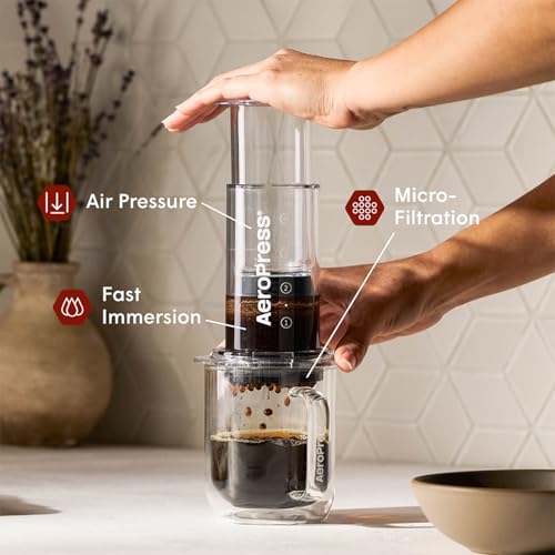 AeroPress Coffee Maker Natural Paper Micro-Filters – Round Replacement Coffee Filters, Unbleached, Compostable Paper Filters, Fits Standard Size AeroPress Coffee Makers, 200 Count - My Kitchen Products