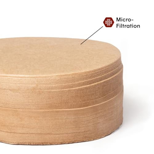 AeroPress Coffee Maker Natural Paper Micro-Filters – Round Replacement Coffee Filters, Unbleached, Compostable Paper Filters, Fits Standard Size AeroPress Coffee Makers, 200 Count - My Kitchen Products