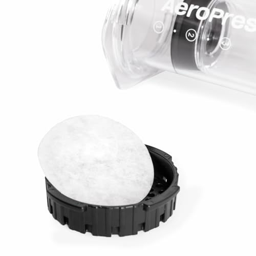 AeroPress Coffee Maker White Paper Micro-Filters, Compostable Coffee Filters Made From White, Chlorine-Free Paper, Fits Standard Size AeroPress Manual Coffee Makers, 350 Count - My Kitchen Products