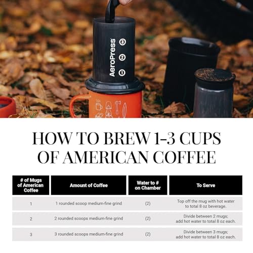 AeroPress Go, Extra Small Portable Coffee Maker Kit, Travel, Hiking & Camping, All-in-One French Press, Pour-Over & Espresso Style Manual Brewer, 2 Min Brew Makes a Less Bitter, More Flavorful Cup - My Kitchen Products