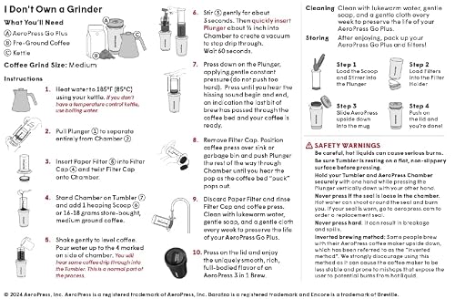 AeroPress Go Plus, Small Portable Coffee Maker Kit, Travel, Camping & Office, All-in-One French Press, Pour-Over & Espresso-Style Manual Brewer, 2 Min Brew for Less Bitterness, More Flavor, Pink - My Kitchen Products