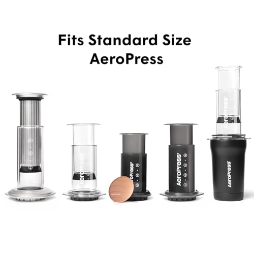 AeroPress Gold Tone Stainless Steel Reusable Filter – Durable Metal Coffee Filter, Sustainable, Eco-Friendly, Travel-Friendly, Fits Standard AeroPress Manual Coffee Makers - My Kitchen Products