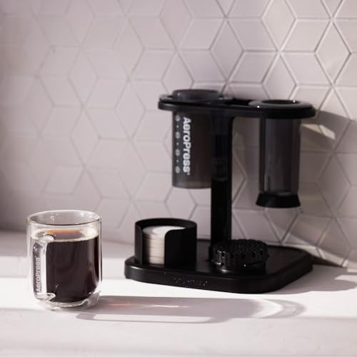 AeroPress Organizer Stand, Durable Coffee Bar Station and Compact Storage Solution Fits Every AeroPress Manual Coffee Maker (Except Premium and Go) - My Kitchen Products