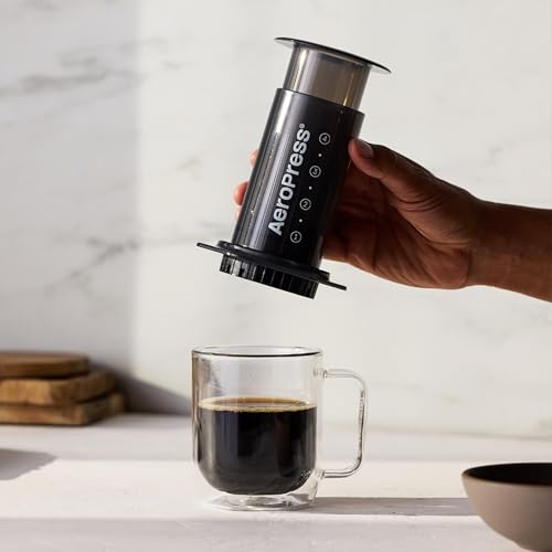 AeroPress Original Coffee and Espresso-style Maker, Barista Level Portable Coffee Maker with Chamber, Plunger, & Filters, Quick Coffee and Espresso Maker - My Kitchen Products