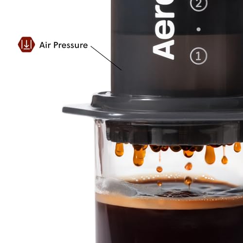 AeroPress Original Coffee Press - All-in-One French Press, Pour-Over & Espresso Style Manual Brewer, 2 Min Brew for Less Bitterness, More Flavor, Small Portable Coffee Maker, Travel & Camping - My Kitchen Products