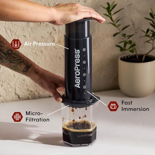 AeroPress Original XL Coffee Press, All-in-One Large French Press, Pour-Over & Espresso Style Manual Brewer, 2 Min Brew for Less Bitterness, More Flavor, Portable Coffee Maker, Travel & Camping - My Kitchen Products