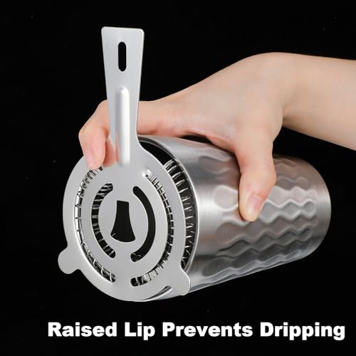 Afcabakila 16 Pcs Bar Bartender Strainer, 2 Prong Cocktail Strainer Bulk, Stainless Steel Drink Cocktail Strainers, Silver Shaker Ice Bar Shelf or Bartenders Mixologists Drinking Water Filtering - My Kitchen Products