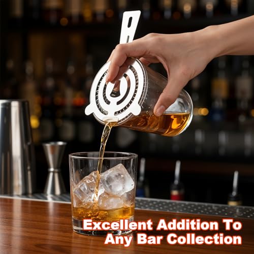 Afcabakila 16 Pcs Bar Bartender Strainer, 2 Prong Cocktail Strainer Bulk, Stainless Steel Drink Cocktail Strainers, Silver Shaker Ice Bar Shelf or Bartenders Mixologists Drinking Water Filtering - My Kitchen Products