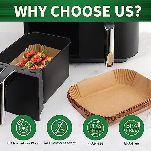 Air Fryer Liners disposable for Instant Pot Vortex Plus 6QT XL Air Fryer, 100pcs Parchment Paper - My Kitchen Products