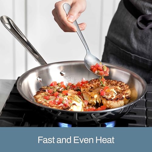 All-Clad D3® Stainless Steel 10 Piece Cookware Set- Made in USA- Includes Frying Pans, Saucepan, Sautépan, Stockpot - Professional Grade -Oven Safe & Induction Compatible - My Kitchen Products