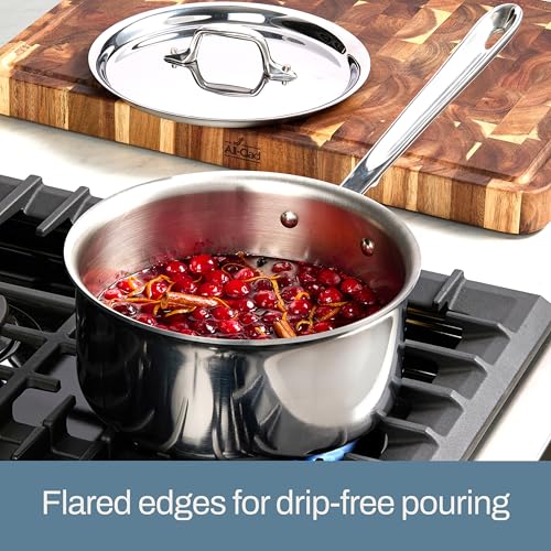 All-Clad D3® Stainless Steel 10 Piece Cookware Set- Made in USA- Includes Frying Pans, Saucepan, Sautépan, Stockpot - Professional Grade -Oven Safe & Induction Compatible - My Kitchen Products