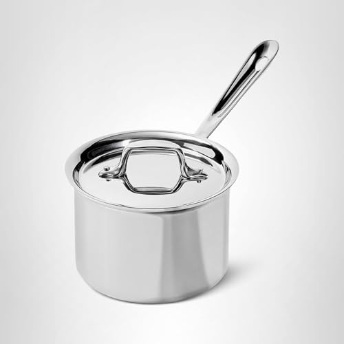 All-Clad D3® Stainless Steel 2 Quart Sauce Pan With Lid- Made in the USA- The Original Bonded Professional Cookware- Oven Safe & Induction Compatible - My Kitchen Products