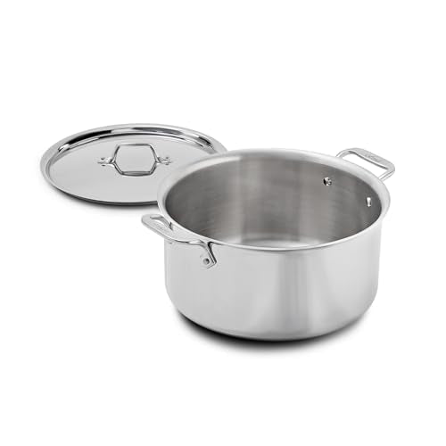 All-Clad D3® Stainless Steel 8 Quart Stockpot Covered- Made in the USA- The Original Bonded Professional Cookware- Oven Safe & Induction Compatible - My Kitchen Products