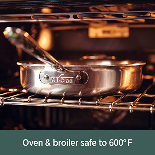 All-Clad D5 5-Ply Brushed Stainless Steel Stockpot 8 Quart Induction Oven Broiler Safe 600F Pots and Pans, Cookware Silver - My Kitchen Products