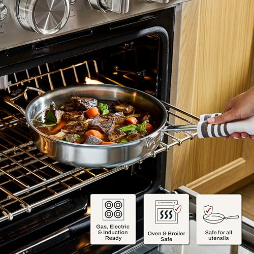 All-Clad D5® Stainless Steel Core 10 Piece Cookware Set- Made in USA- The Upgrade for Supremely Even Heat- Includes Frying Pans, Saucepan, Sautépan, Stockpot -Oven Safe & Induction Compatible - My Kitchen Products