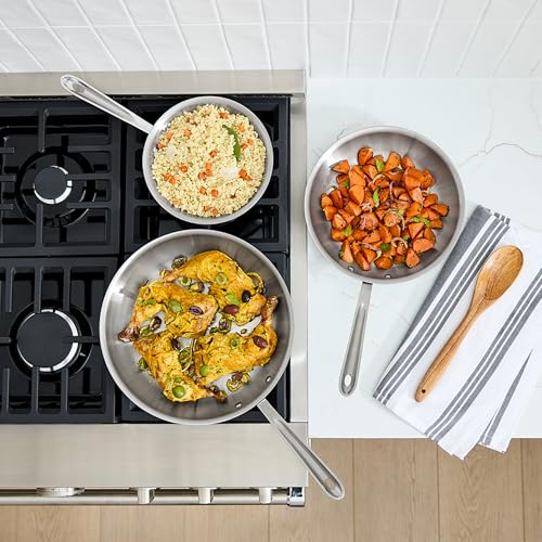 All-Clad D5® Stainless Steel Core 10 Piece Cookware Set- Made in USA- The Upgrade for Supremely Even Heat- Includes Frying Pans, Saucepan, Sautépan, Stockpot -Oven Safe & Induction Compatible - My Kitchen Products