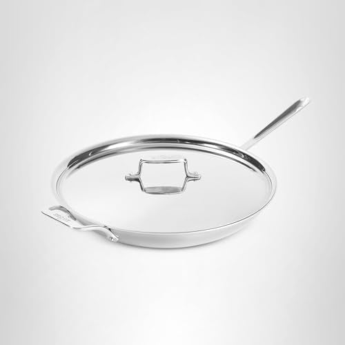 All-Clad D5® Stainless Steel Core 14 Inch Frying Pan Covered - Made in the USA - The Upgrade for Supremely Even Heat- Oven Safe & Induction Compatible Cookware - My Kitchen Products
