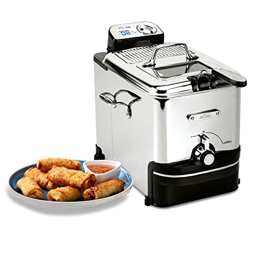 All-Clad Electric Deep Fryer with Basket and Lid, Stainless Steel Deep Fryer for Home Use, 1700W, Dishwasher Safe - My Kitchen Products