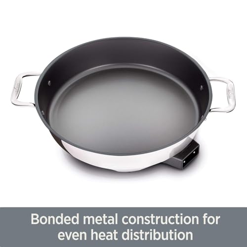 All-Clad Electrics Stainless Steel and Nonstick Surface Skillet 7 Quart 1800 Watts Temp Control, Cookware, Pots and Pans, Oven, Broil, Dishwasher Safe - My Kitchen Products
