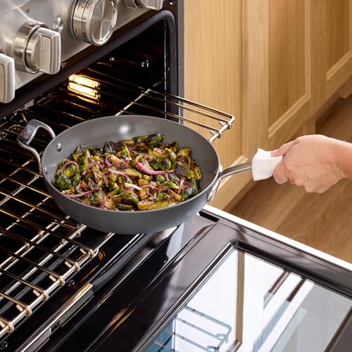 All-Clad HA1® Ceramic Nonstick, 10 Piece Cookware Set - Oven Safe up to 450° & Compatible with All Stovetops (Gas, Electric & Induction), Light Grey - My Kitchen Products