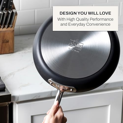 All-Clad HA1 Hard Anodized Nonstick (8-Piece) Pots and Pans Set Non Stick Cookware Sets, Oven Broiler Safe 500F, Black - My Kitchen Products