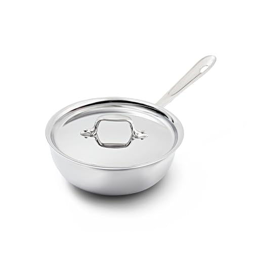 All-Clad Saucier Pan, 2-Quart,4212,White - My Kitchen Products