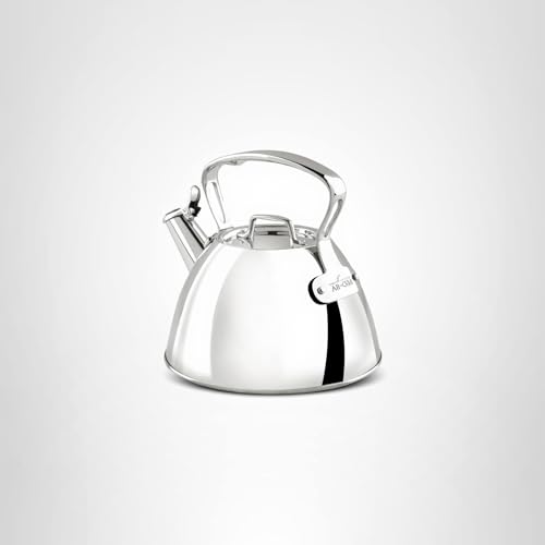 All-Clad Specialty Stainless Steel Tea Kettle 2 Quart Induction Pots and Pans, Cookware Silver - My Kitchen Products