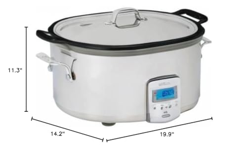 All-Clad Stainless Steel Electric Slow Cooker 7-Quart, Programmable LCD Timer, Aluminum Insert, Slow Cookers, Small Kitchen Appliances, Silver - My Kitchen Products