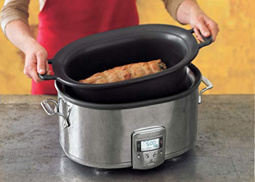 All-Clad Stainless Steel Electric Slow Cooker 7-Quart, Programmable LCD Timer, Aluminum Insert, Slow Cookers, Small Kitchen Appliances, Silver - My Kitchen Products